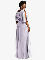 Rear View Thumbnail - Moondance V-Neck Split Sleeve Blouson Bodice Maxi Dress