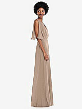 Alt View 2 Thumbnail - Topaz V-Neck Split Sleeve Blouson Bodice Maxi Dress