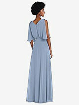 Alt View 3 Thumbnail - Cloudy V-Neck Split Sleeve Blouson Bodice Maxi Dress