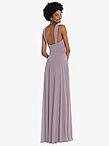 Rear View Thumbnail - Lilac Dusk Contoured Wide Strap Sweetheart Maxi Dress