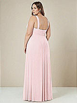 Alt View 2 Thumbnail - Ballet Pink Contoured Wide Strap Sweetheart Maxi Dress