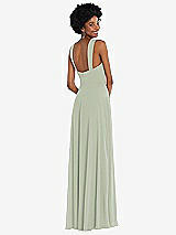 Rear View Thumbnail - Celadon Contoured Wide Strap Sweetheart Maxi Dress