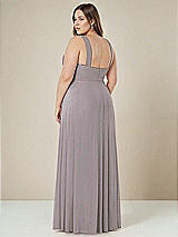 Alt View 2 Thumbnail - Cashmere Gray Contoured Wide Strap Sweetheart Maxi Dress