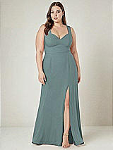 Alt View 1 Thumbnail - Icelandic Contoured Wide Strap Sweetheart Maxi Dress