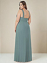 Alt View 2 Thumbnail - Icelandic Contoured Wide Strap Sweetheart Maxi Dress