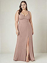 Alt View 1 Thumbnail - Neu Nude Contoured Wide Strap Sweetheart Maxi Dress