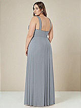 Alt View 2 Thumbnail - Platinum Contoured Wide Strap Sweetheart Maxi Dress