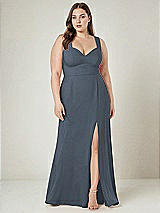 Alt View 1 Thumbnail - Silverstone Contoured Wide Strap Sweetheart Maxi Dress