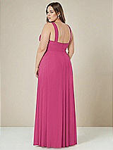 Alt View 2 Thumbnail - Tea Rose Contoured Wide Strap Sweetheart Maxi Dress