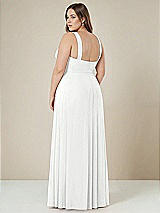 Alt View 2 Thumbnail - White Contoured Wide Strap Sweetheart Maxi Dress