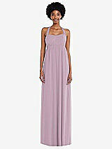 Alt View 4 Thumbnail - Suede Rose Convertible Tie-Shoulder Empire Waist Maxi Dress