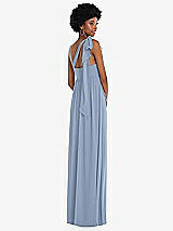 Alt View 3 Thumbnail - Cloudy Convertible Tie-Shoulder Empire Waist Maxi Dress