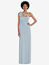 Alt View 2 Thumbnail - Mist Convertible Tie-Shoulder Empire Waist Maxi Dress