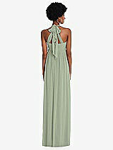 Alt View 5 Thumbnail - Sage Convertible Tie-Shoulder Empire Waist Maxi Dress