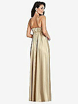 Rear View Thumbnail - Banana Cowl-Neck Empire Waist Maxi Dress with Adjustable Straps