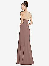 Rear View Thumbnail - Sienna Strapless Princess Line Crepe Mermaid Gown