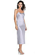 Side View Thumbnail - Silver Dove Open-Back Convertible Strap Midi Bias Slip Dress