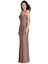 Side View Thumbnail - Sienna Open-Back Convertible Strap Maxi Bias Slip Dress