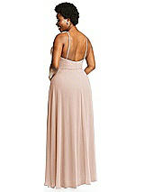 Alt View 3 Thumbnail - Cameo Diamond Halter Maxi Dress with Adjustable Straps