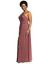 Alt View 2 Thumbnail - English Rose Diamond Halter Maxi Dress with Adjustable Straps