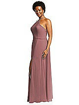 Alt View 2 Thumbnail - Rosewood Diamond Halter Maxi Dress with Adjustable Straps