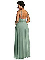 Alt View 3 Thumbnail - Seagrass Diamond Halter Maxi Dress with Adjustable Straps