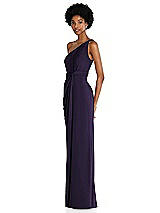 Side View Thumbnail - Concord One-Shoulder Twist Draped Maxi Dress