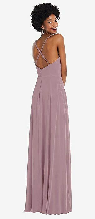 Dusty mauve bridesmaid dresses on sale