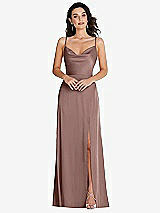 Front View Thumbnail - Sienna Cowl-Neck A-Line Maxi Dress with Adjustable Straps