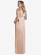 Rear View Thumbnail - Cameo Flat Tie-Shoulder Empire Waist Maternity Dress