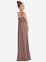 Rear View Thumbnail - Sienna Tie Shoulder Empire Waist Junior Bridesmaid Dress