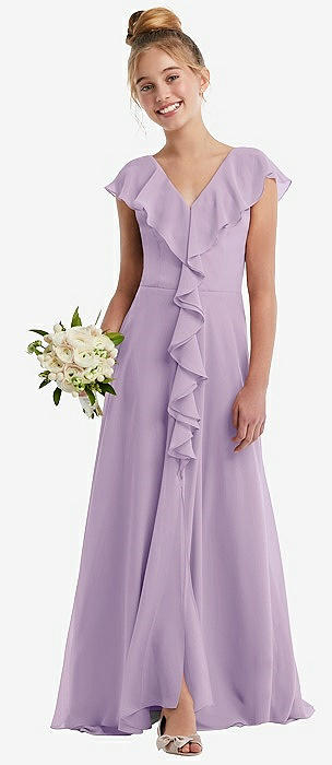 Pale Purple Junior Bridesmaid Dresses