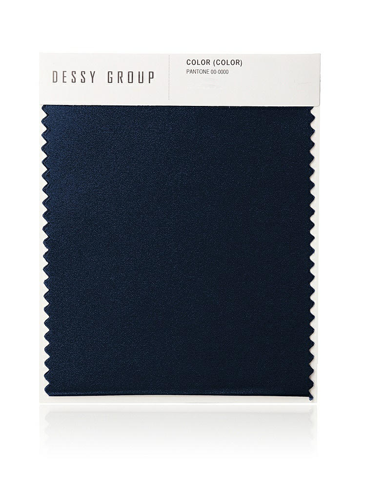 Front View - Midnight Navy Whisper Satin Swatch