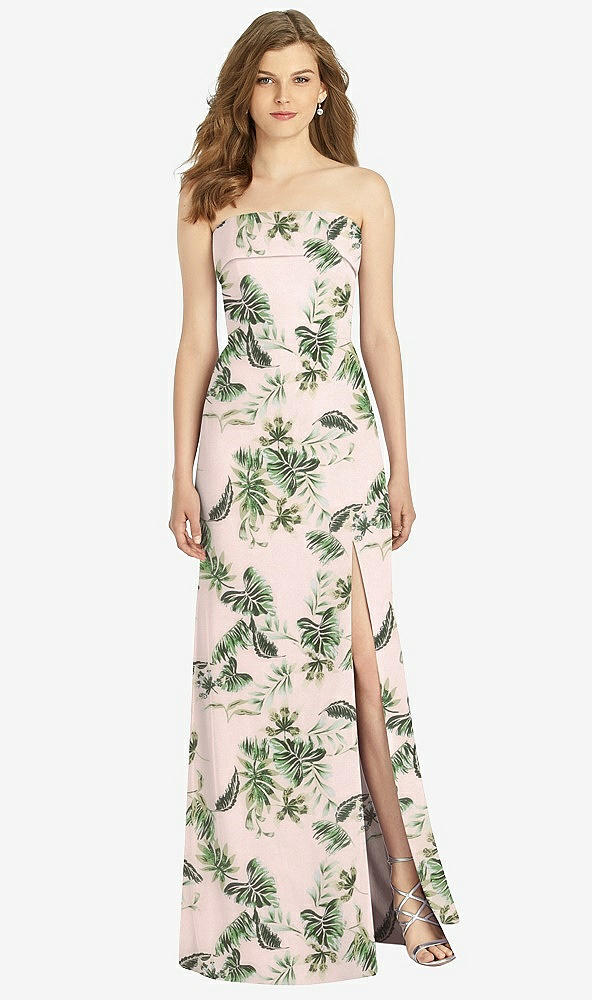 Front View - Palm Beach Print Bella Bridesmaids Dress BB139