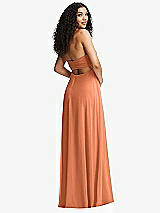 Alt View 7 Thumbnail - Sweet Melon Strapless Empire Waist Cutout Maxi Dress with Covered Button Detail