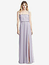 Front View Thumbnail - Moondance Skinny Tie-Shoulder Ruffle-Trimmed Blouson Maxi Dress