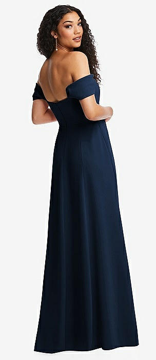 NWT Dessy Collection Diamond Back Crepe Sleeveless newest Bridesmaid Dress Midnight