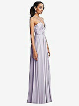 Side View Thumbnail - Moondance Plunging V-Neck Criss Cross Strap Back Maxi Dress