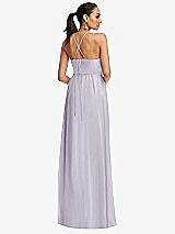 Rear View Thumbnail - Moondance Plunging V-Neck Criss Cross Strap Back Maxi Dress