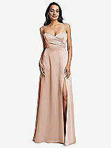 Front View Thumbnail - Cameo Adjustable Strap A-Line Faux Wrap Maxi Dress