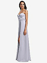 Side View Thumbnail - Silver Dove Adjustable Strap A-Line Faux Wrap Maxi Dress