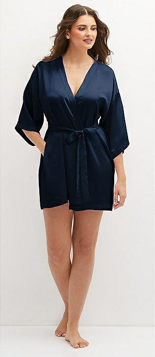 Short Whisper Satin Robe