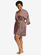 Alt View 2 Thumbnail - Sienna Short Whisper Satin Robe