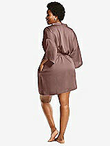 Alt View 3 Thumbnail - Sienna Short Whisper Satin Robe