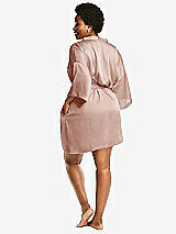 Alt View 3 Thumbnail - Toasted Sugar Short Whisper Satin Robe