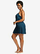 Alt View 2 Thumbnail - Atlantic Blue Short Whisper Satin Slip