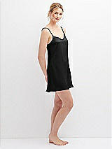 Alt View 6 Thumbnail - Black Short Whisper Satin Slip