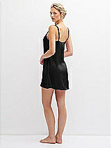 Rear View Thumbnail - Black Short Whisper Satin Slip