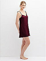 Alt View 6 Thumbnail - Cabernet Short Whisper Satin Slip