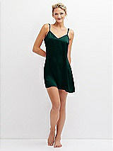 Front View Thumbnail - Evergreen Short Whisper Satin Slip